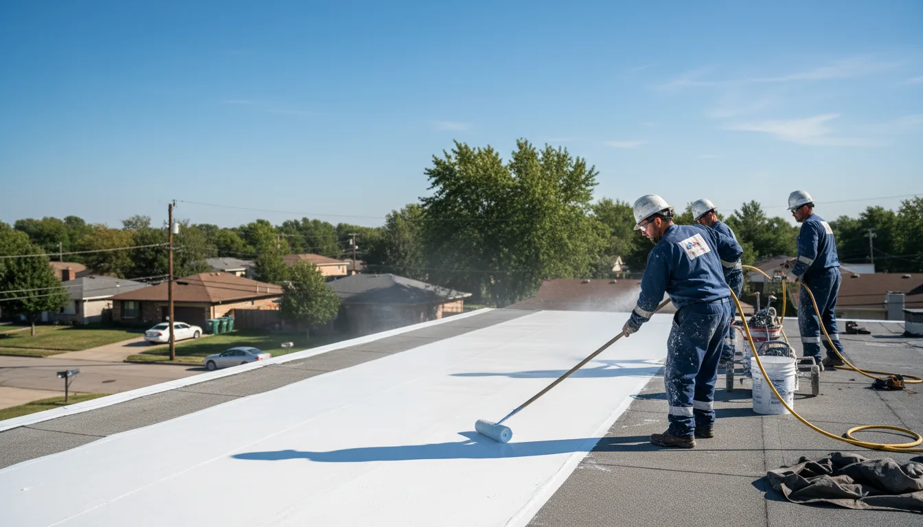Commercial roof coating in Esbon, KS near me